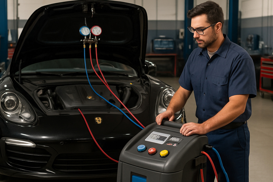 Porsche Car AC Repair in Dubai