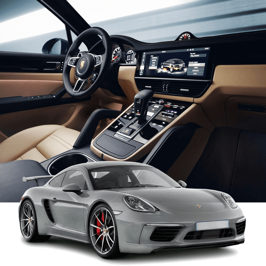 Porsche Car Interior Modification in Dubai
