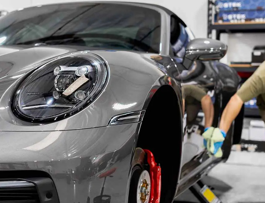 Porsche Car Ceramic Coating Service in Dubai